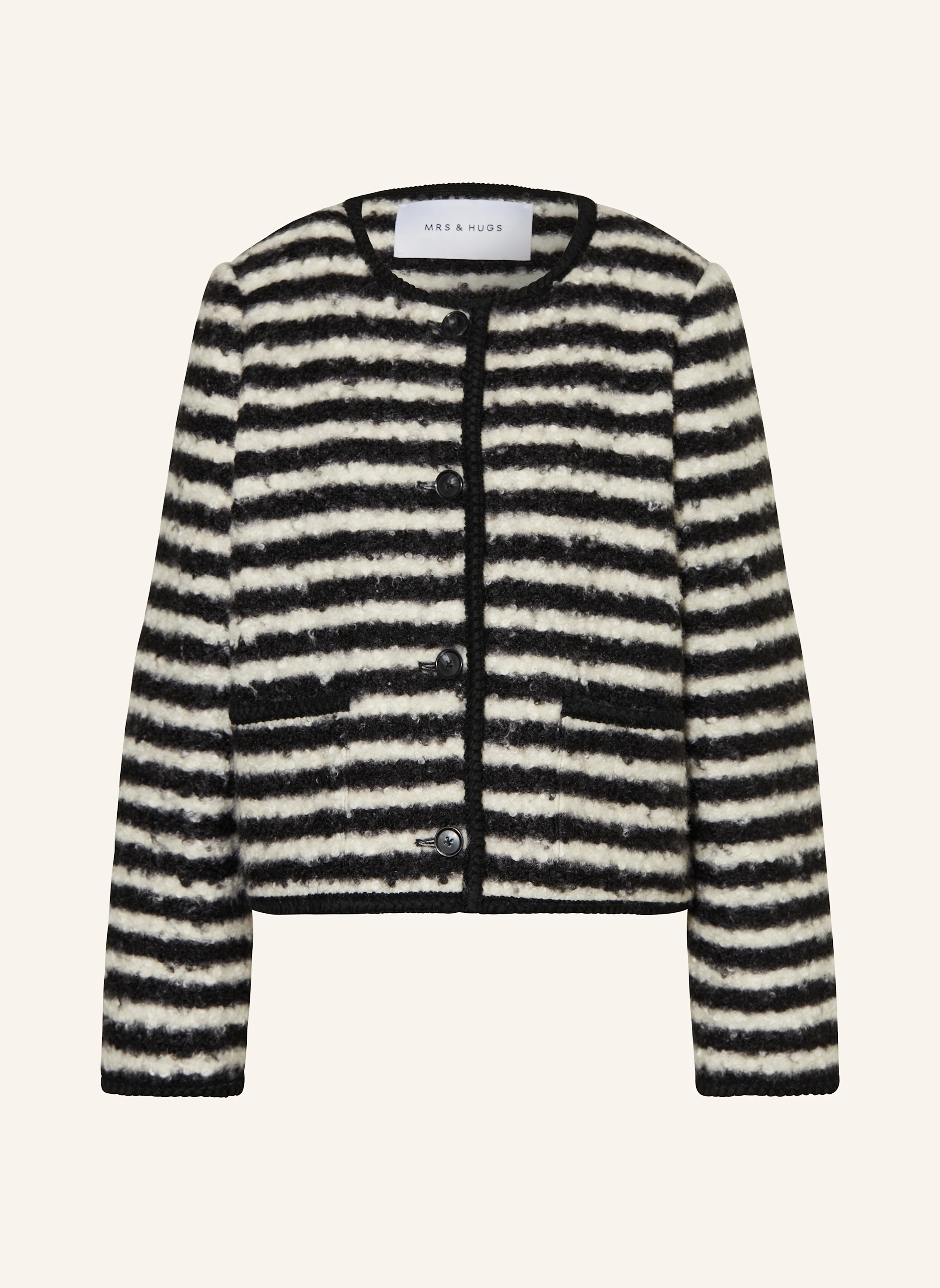 MRS & HUGS Kastenjacke aus Bouclé
