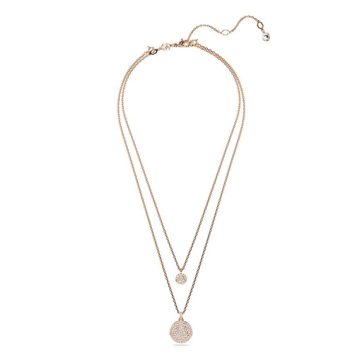 Collier Swarovski Meteora double rosé