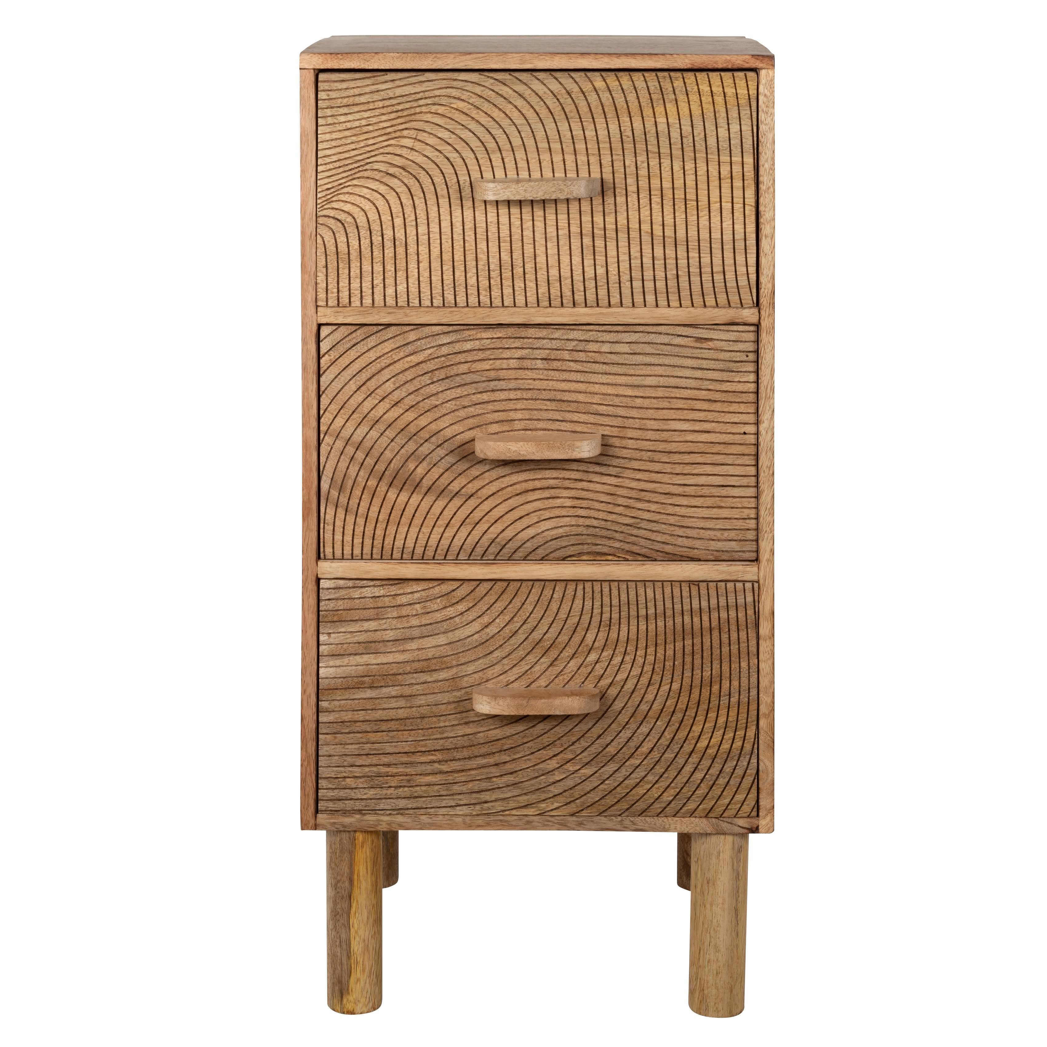 Maisons du Monde Kleines Aufbewahrungsmöbel mit 3 Schubladen style exo