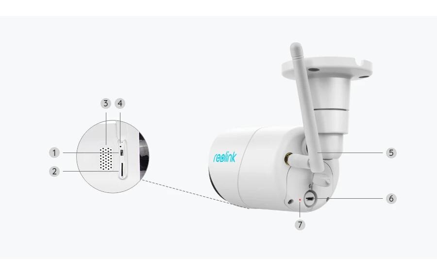 Netzwerkkamera B320 Weiss3MP Standalone Dual-Band WiFi Solar/Akku Sicherheitskamera mit Farbnachtsicht