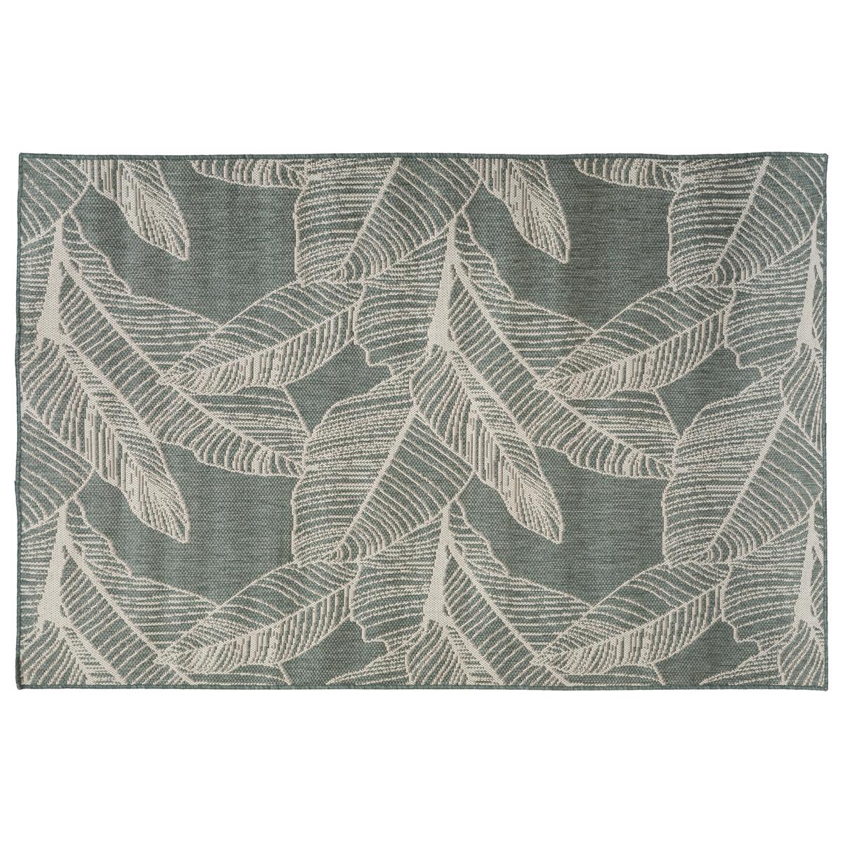 TAPIS EXTERIEUR ET INTERIEUR COLOR VERT 120X160CM