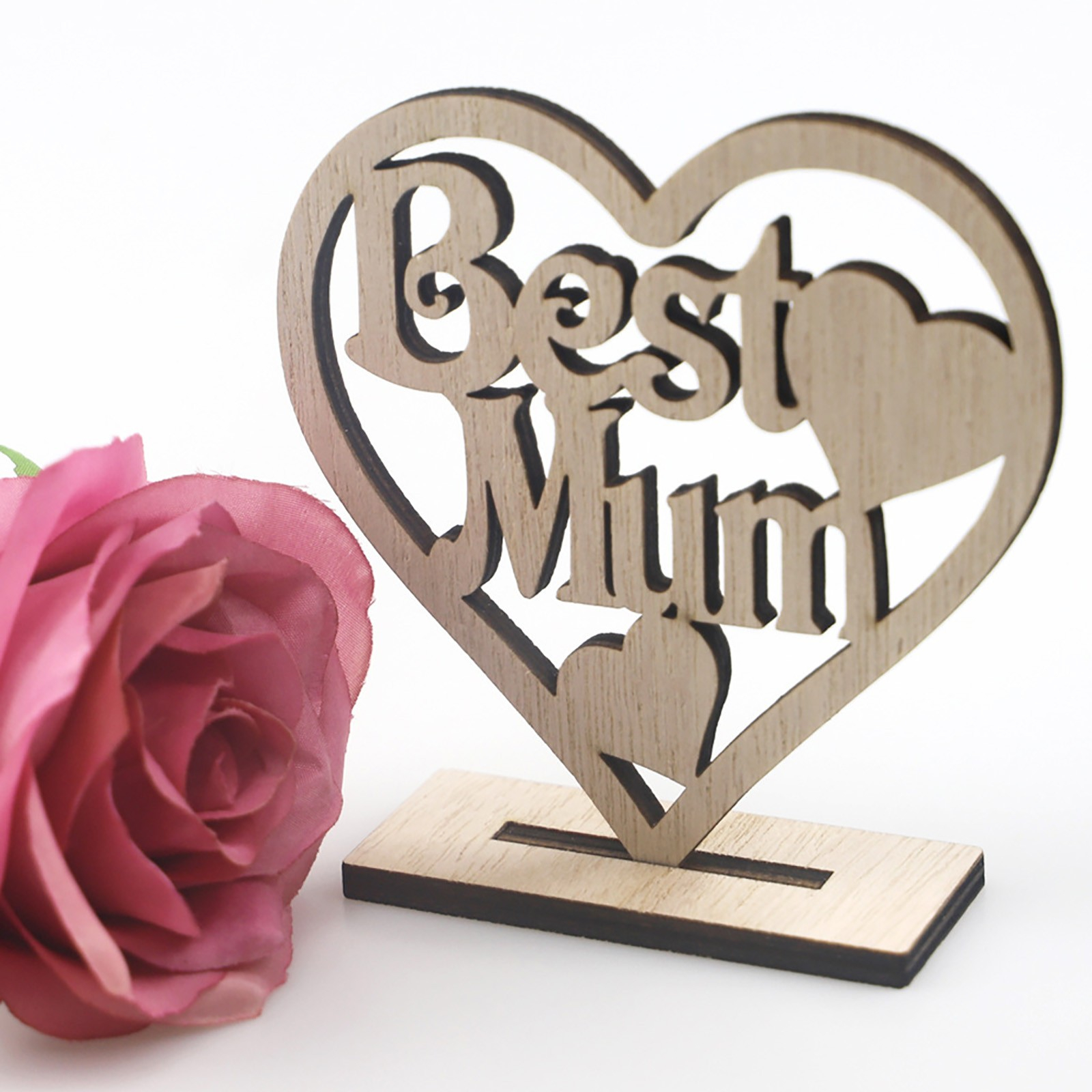 Muttertag DIY Dekoration Holz Aufsteller - Best Mum