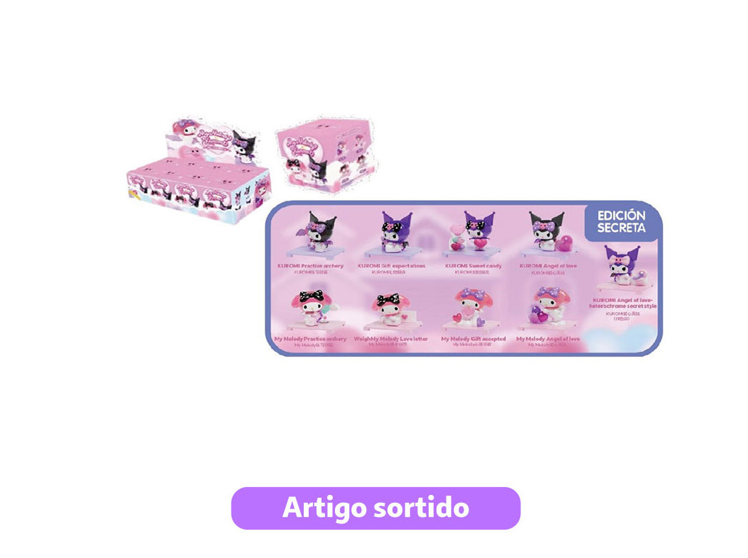 KUROMI & MELODY HELLO KITTY 6.5CM MODELOS SORTIDOS