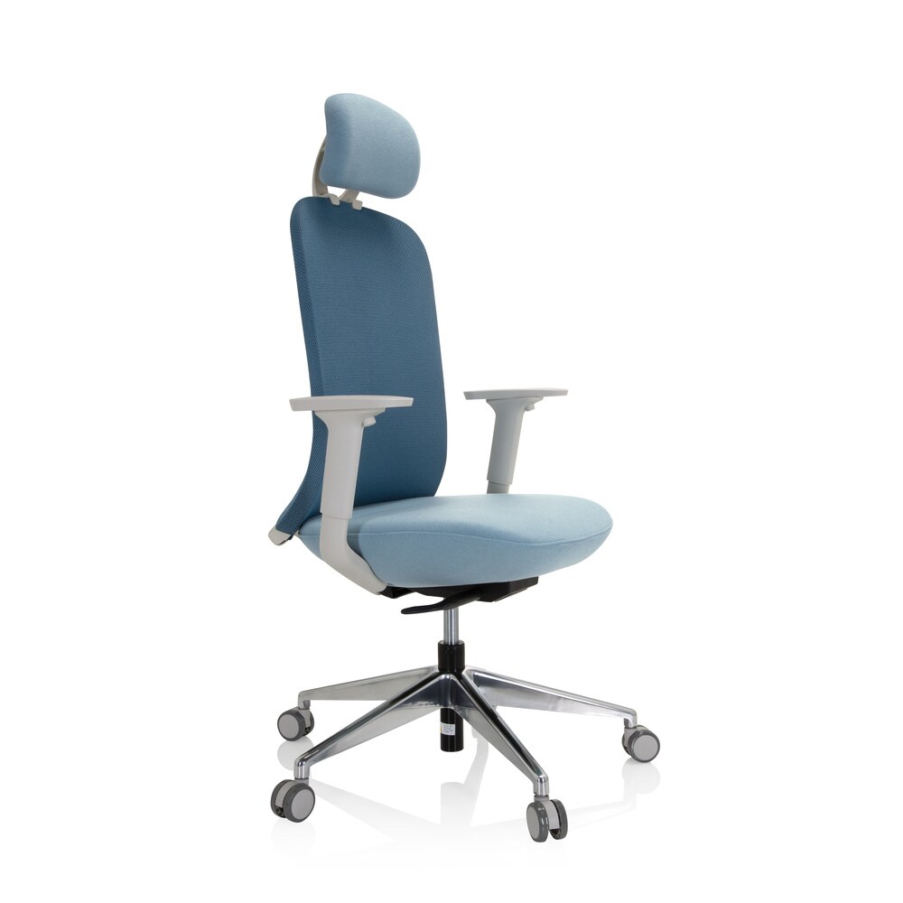 Profi Bürostuhl AVEZA PRO Stoff/Netzstoff mit Armlehnen (höhenverstellbar) hjh OFFICE