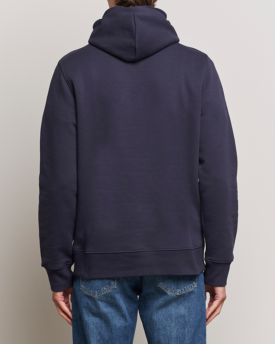 GANT Original Shield Logo Hoodie Evening Blue