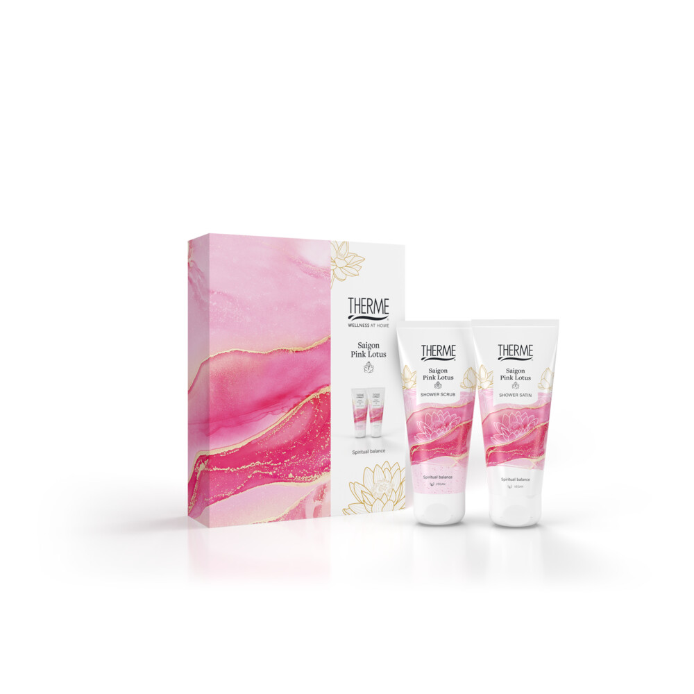 Therme Shower Treatment Geschenkset Saigon Pink Lotus1 set