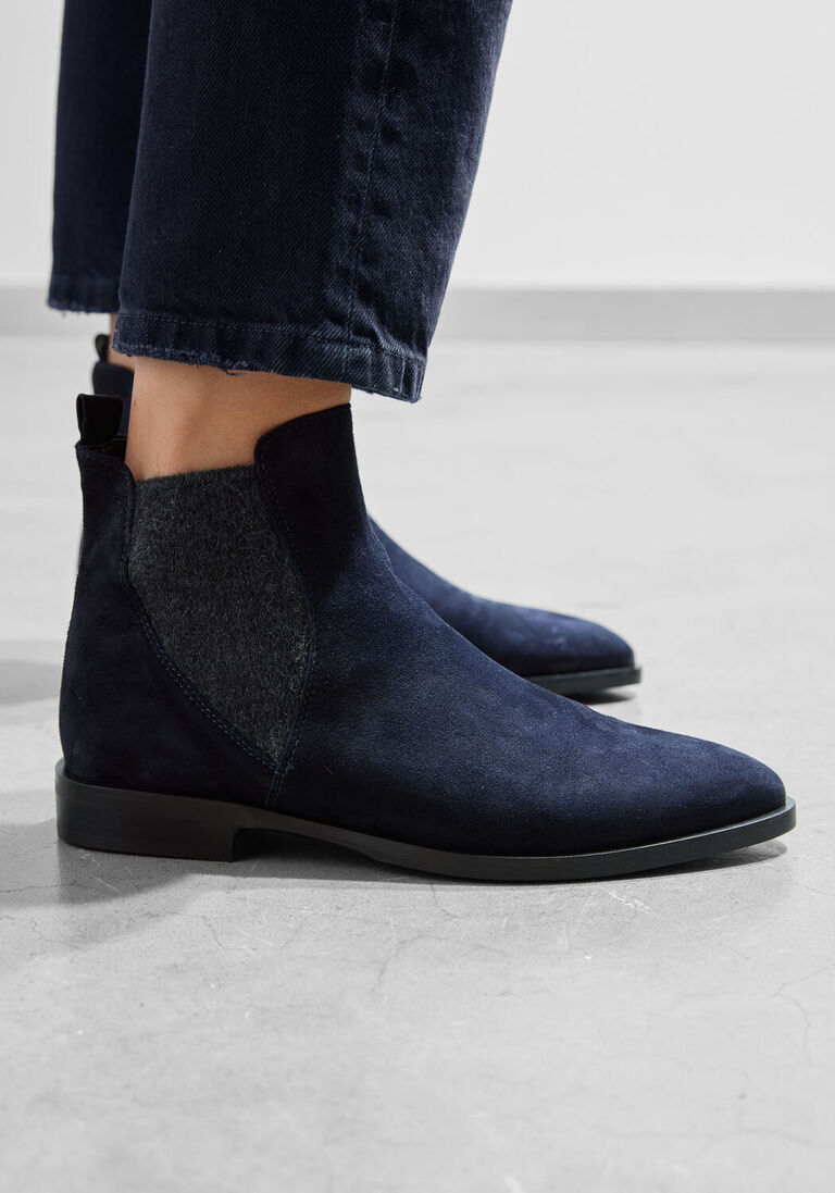 blauwe stefano lauran enkellaarsjes s3289