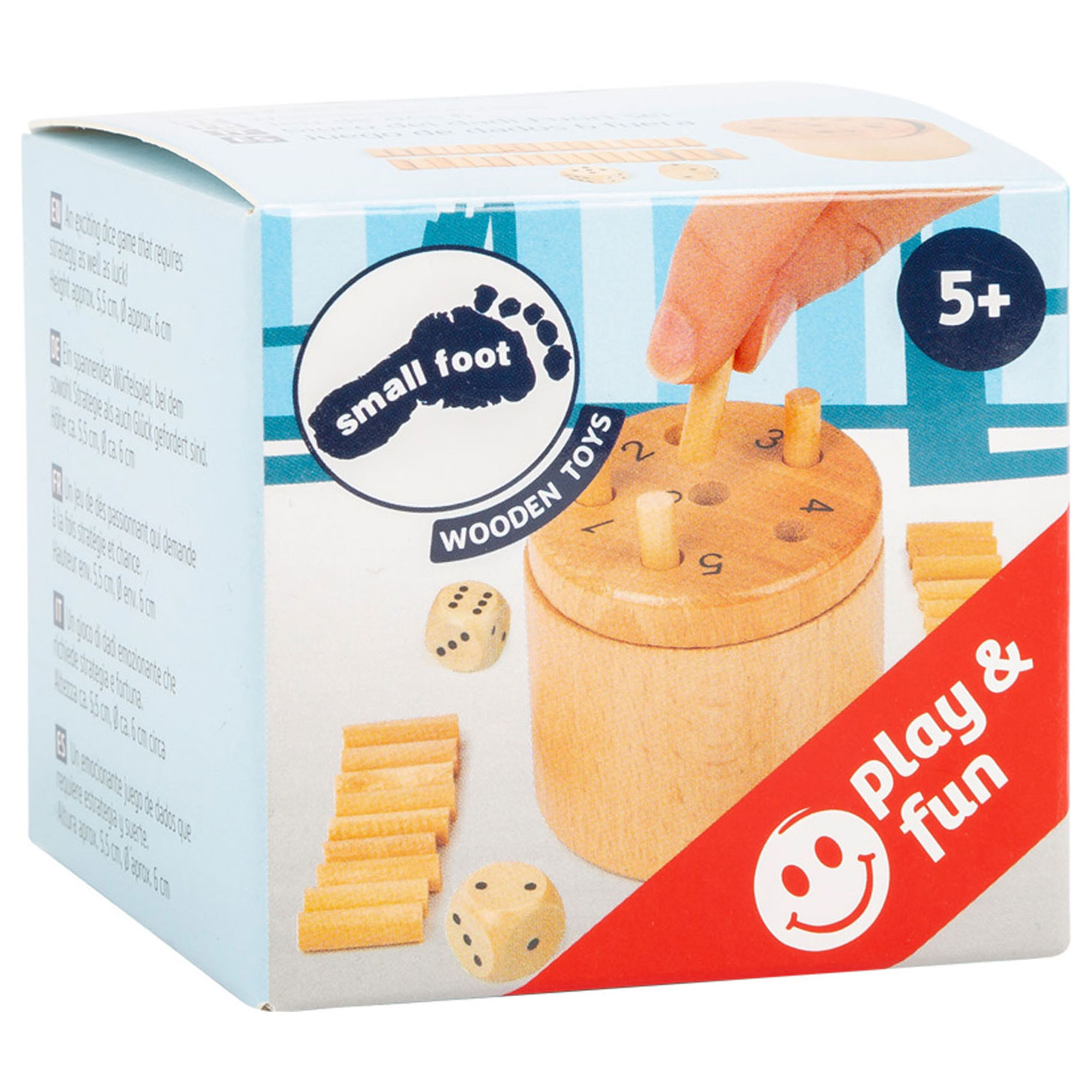 Small Foot-Dobbelspel Super Six Dice
