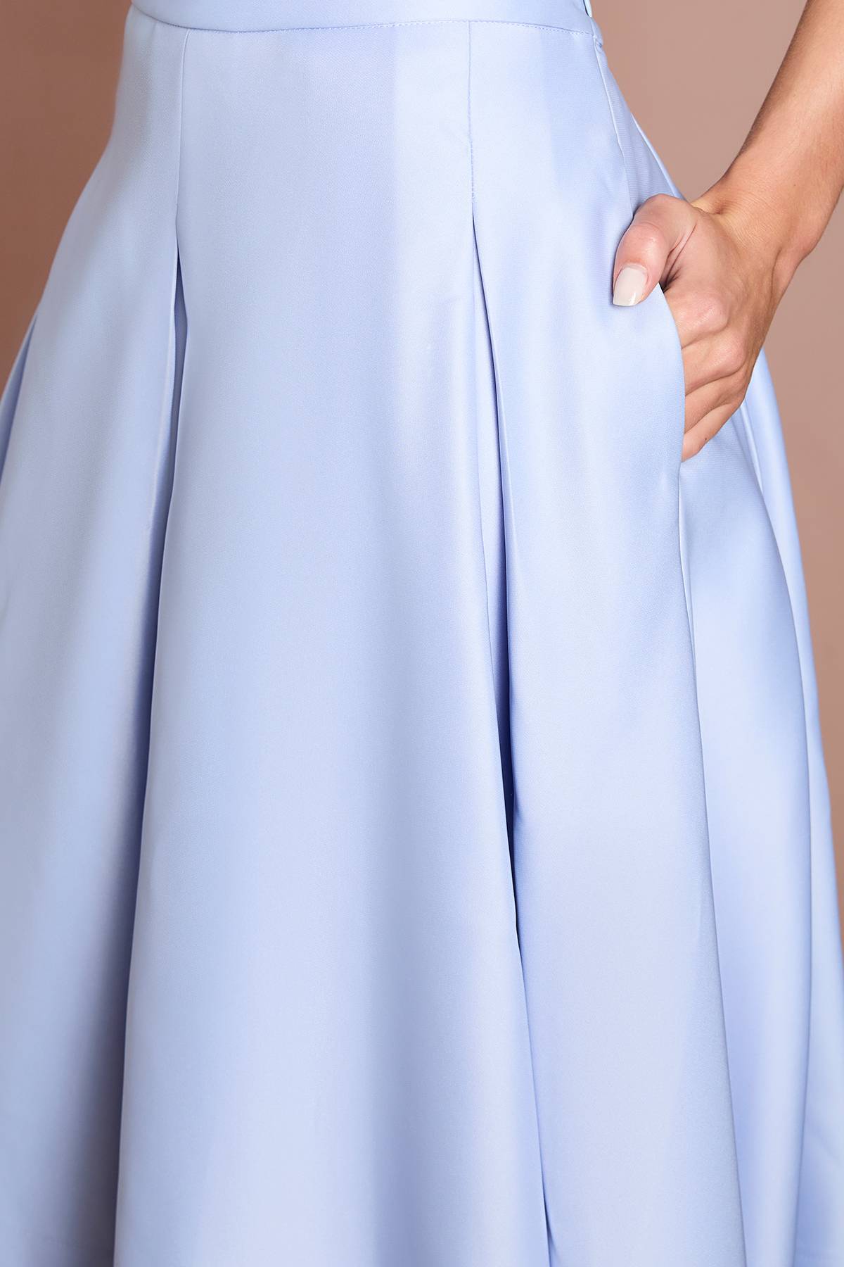 Coast Jupe Midi Ample En Satin Avec Plis Devant