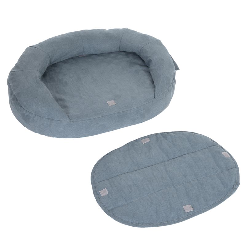 Panier ovale Memory, gris