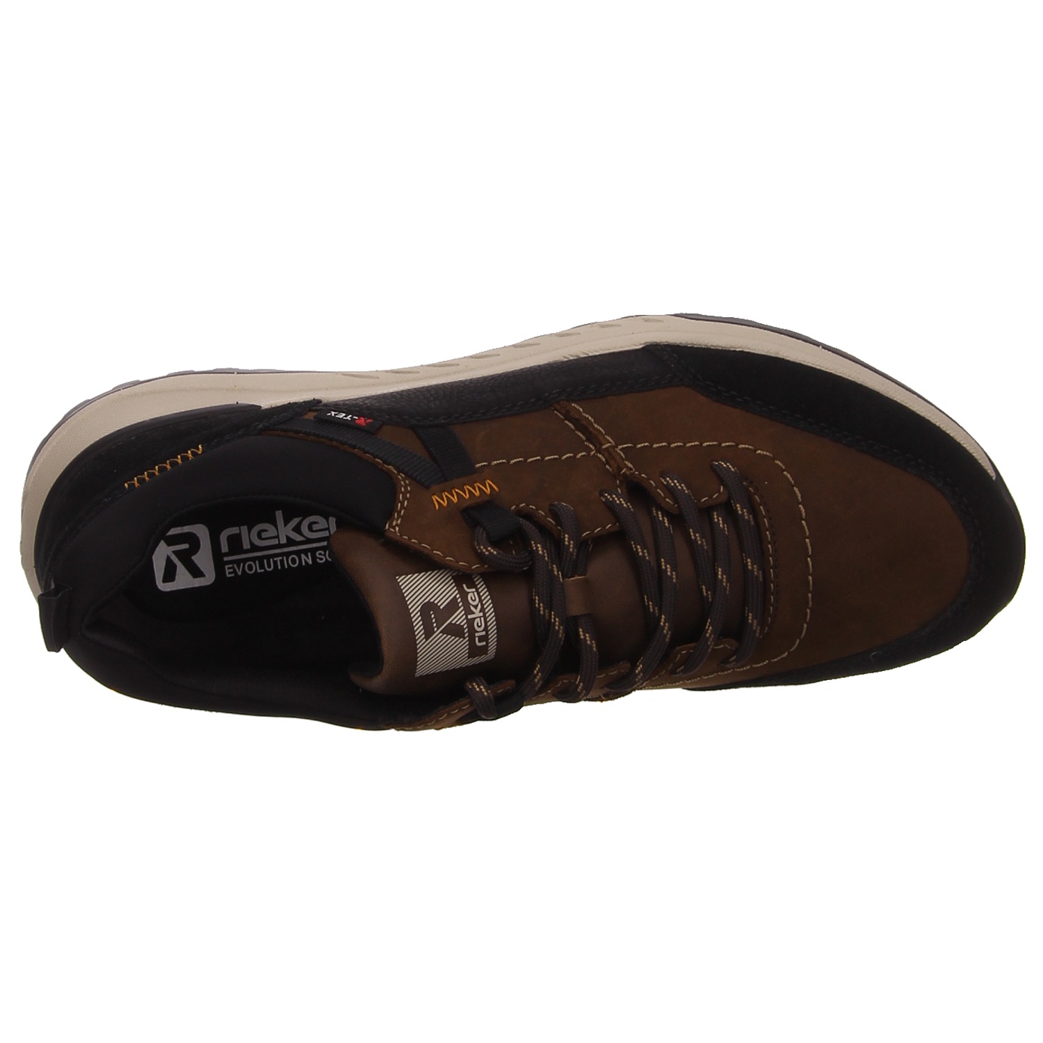 Rieker Sneaker schwarz/braun schwarz