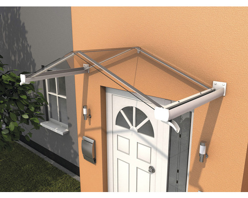 Gutta zadeldak GV/T 200x90 cm wit met heldere polycarbonaat afdekking