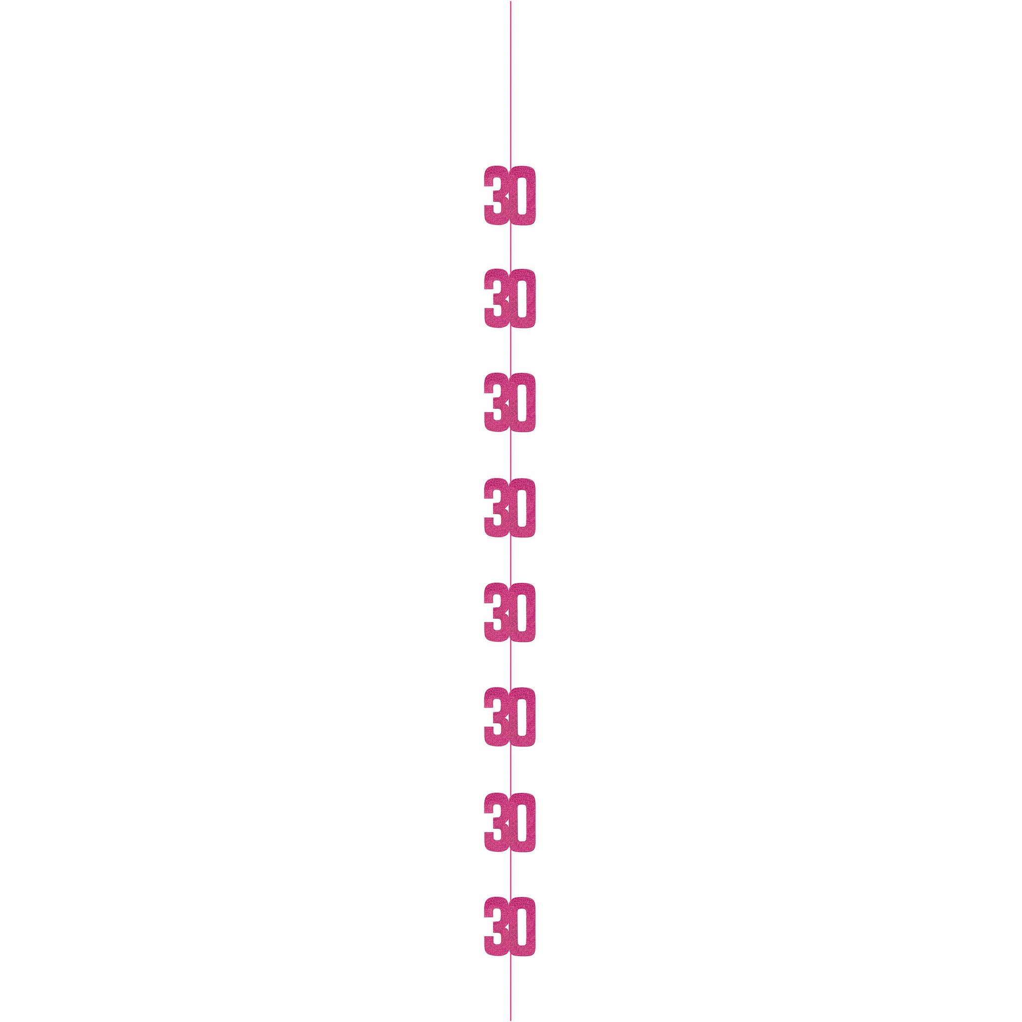 30 Jaar Hangdecoratie Roze 1,52m