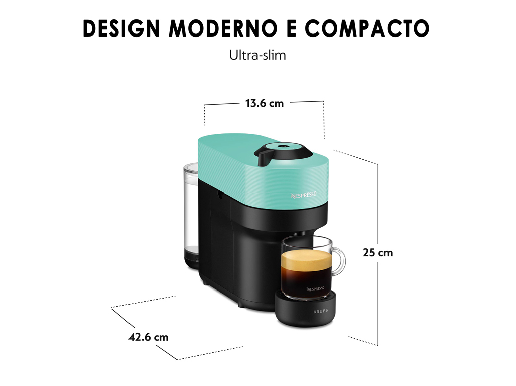 MÁQUINA DE CAFÉ NESPRESSO KRUPS XN9204P3 VERTUO POP MINT