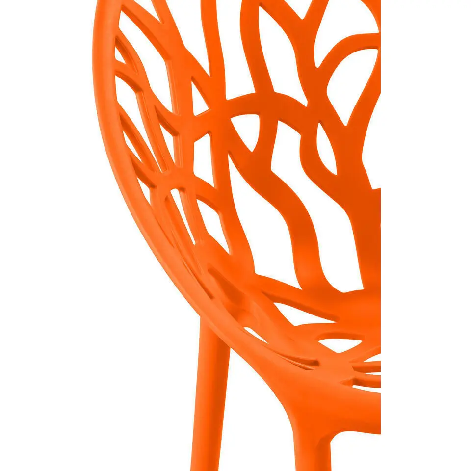 CLP Set van 2 Tuinstoel Hope Kunststof - oranje