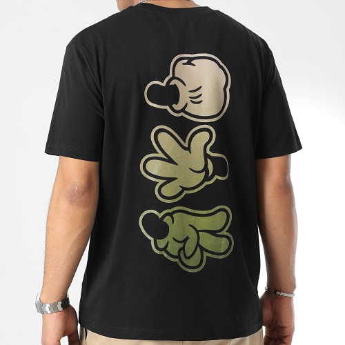 Tee Shirt Oversize Large Player Gradient Kaki Beige Noir