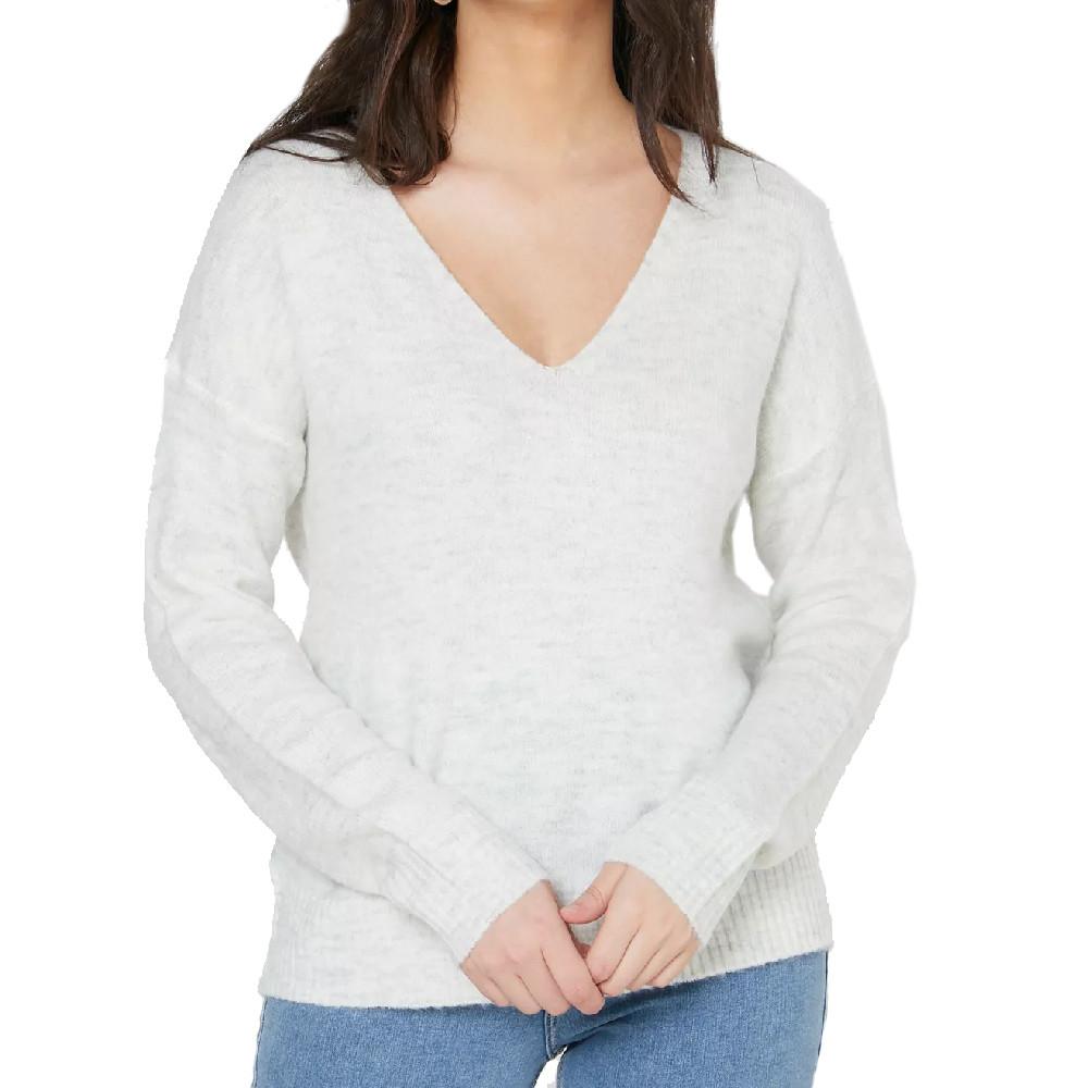 JDY Pull Gris clair femme Jacqueline de Yong Elanora