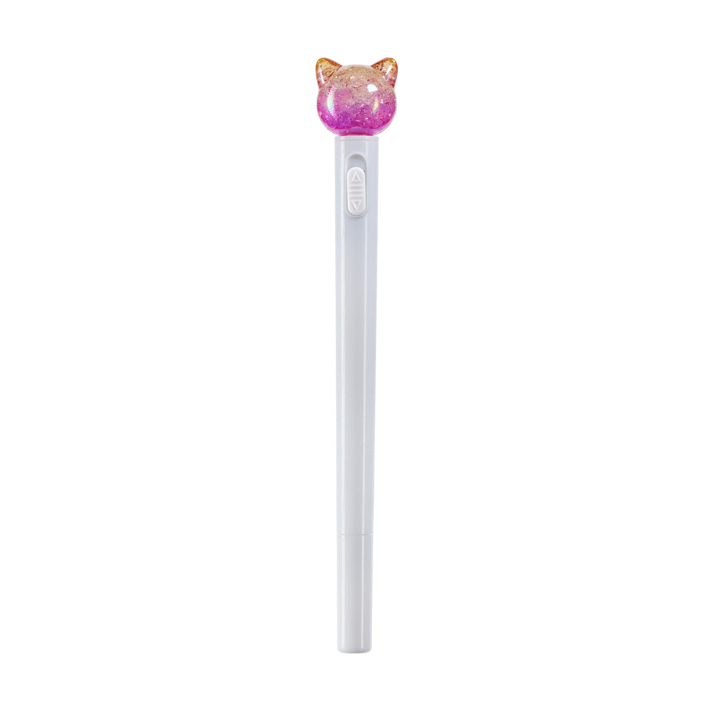 Esferográfica C/ Luz Gato Branco B2Fun