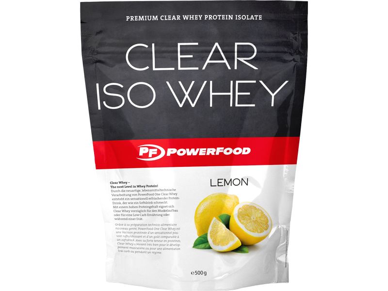 PowerFood One Pulver Clear Iso Whey Zitrone 550 g Protein-Pulver