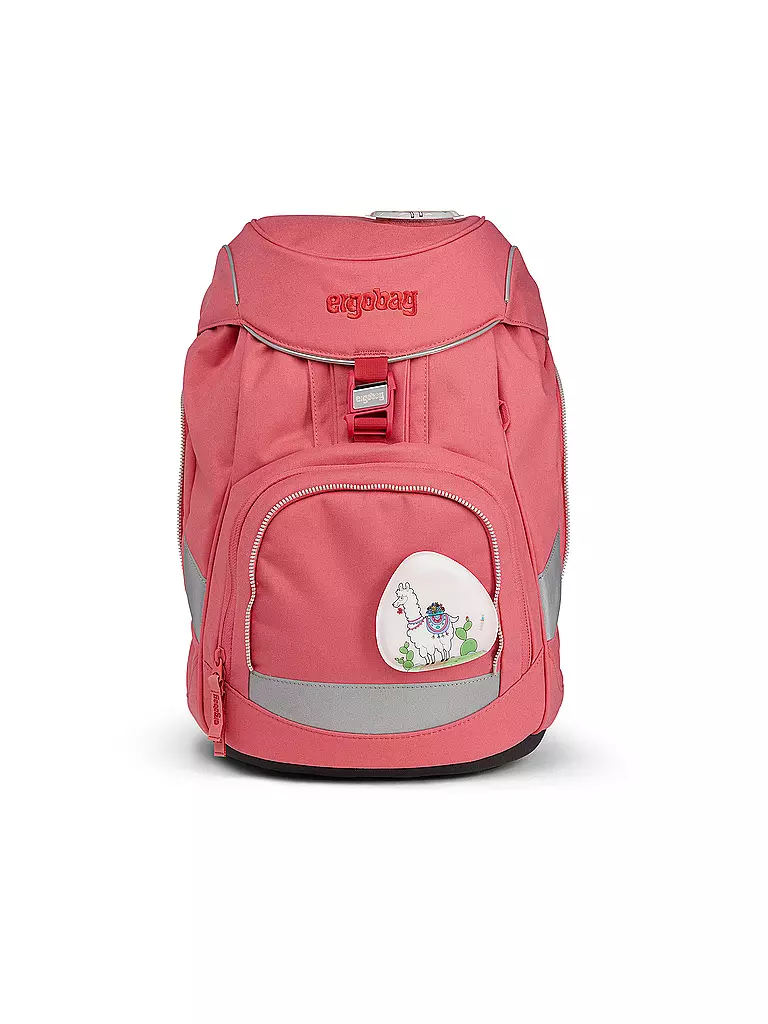 ERGOBAG Schultaschen Set 6tlg Pack Lamas in Bärjamas rosa
