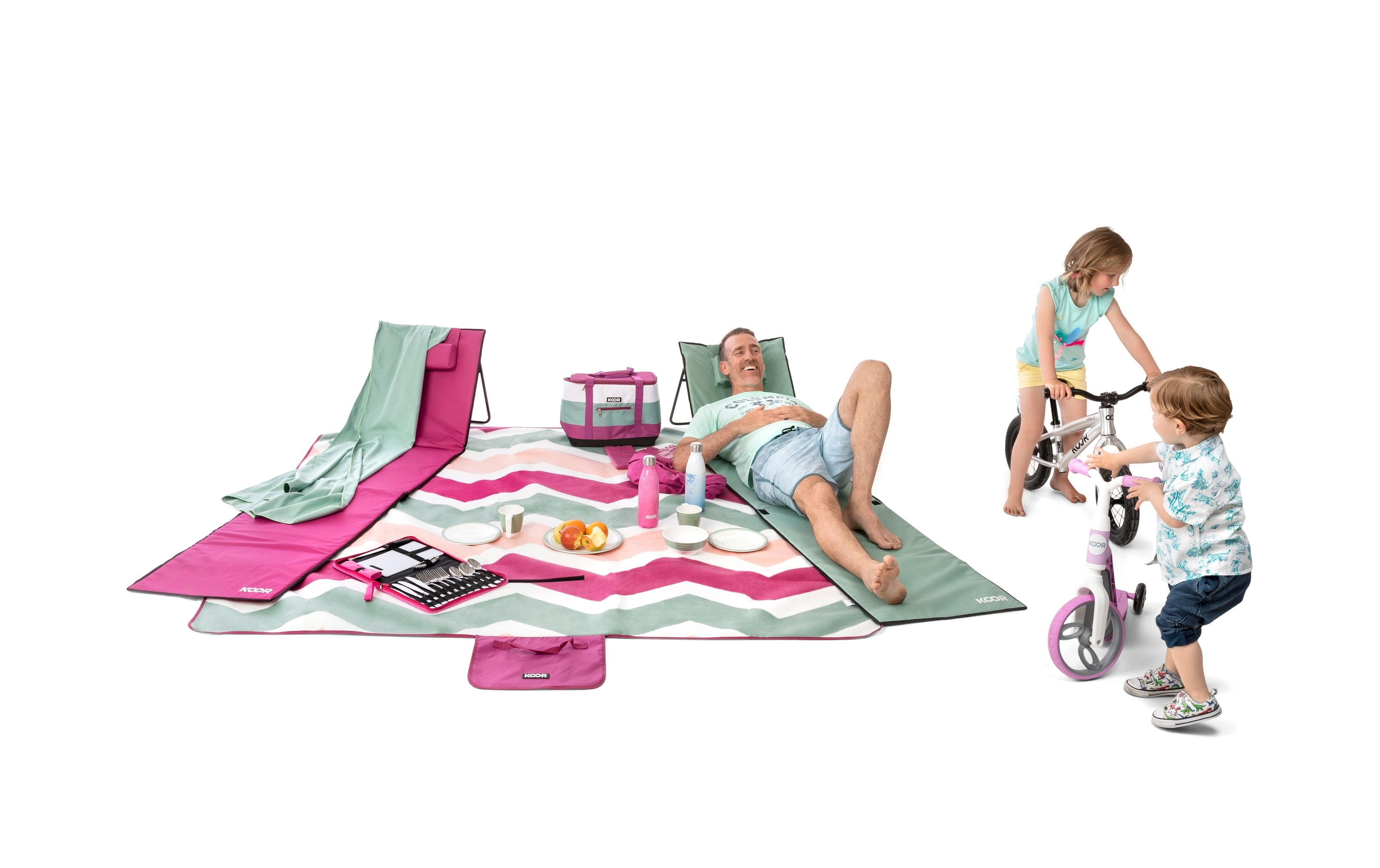 Picknickdecke Monte-Magenta 200 x 200 cmModische Picknick-Decke in sommerlichen Trendfarben