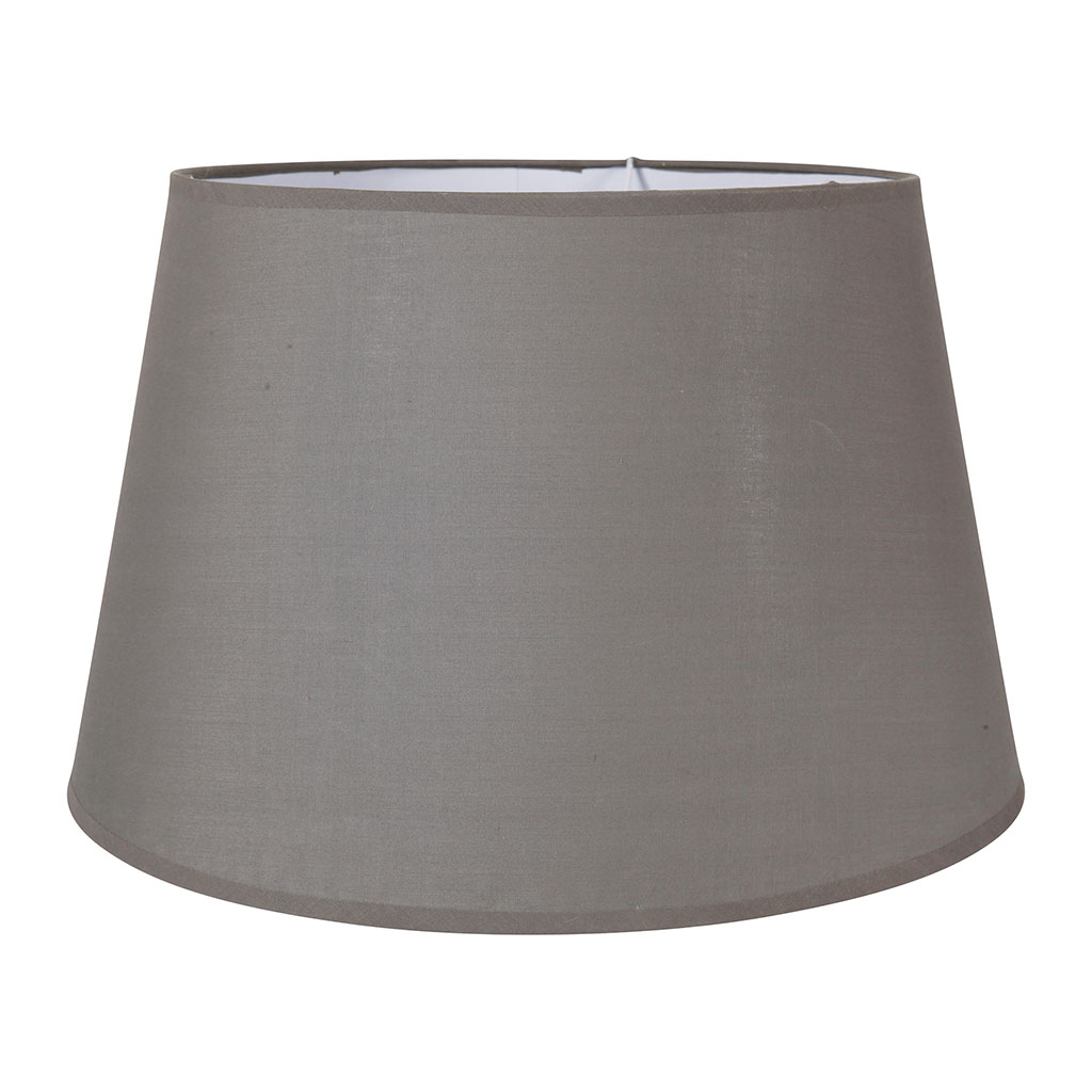 Abat-jour rond étroit gris 40x25.5cm