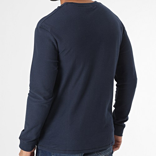 Tee Shirt Manches Longues Classic Twill Bleu Marine