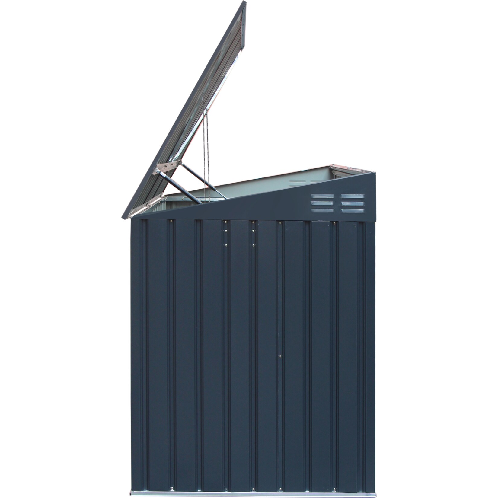 Metall Mülltonnenbox anthrazit, 172x100x131 cm