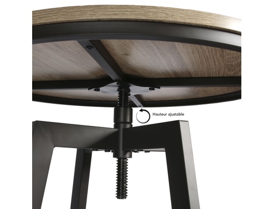 THE HOME DECO FACTORY - Ensemble table et chaises Ensemble table mange debout avec 2 tabourets aria