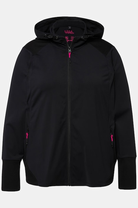 Funktions-Sweatjacke, antibakteriell, Rippbund, Langarm