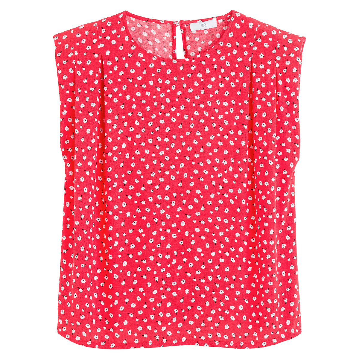 COLEÇÕES LA REDOUTE<br>Blusa sem mangas, ombreiras, estampa floral