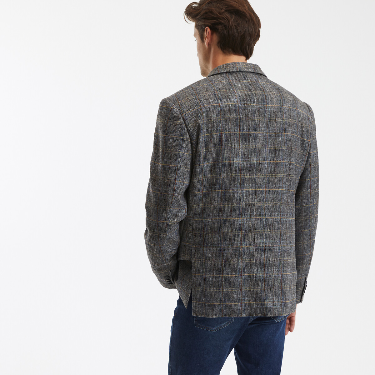 COLEÇÕES LA REDOUTE<br>Jaqueta xadrez reta