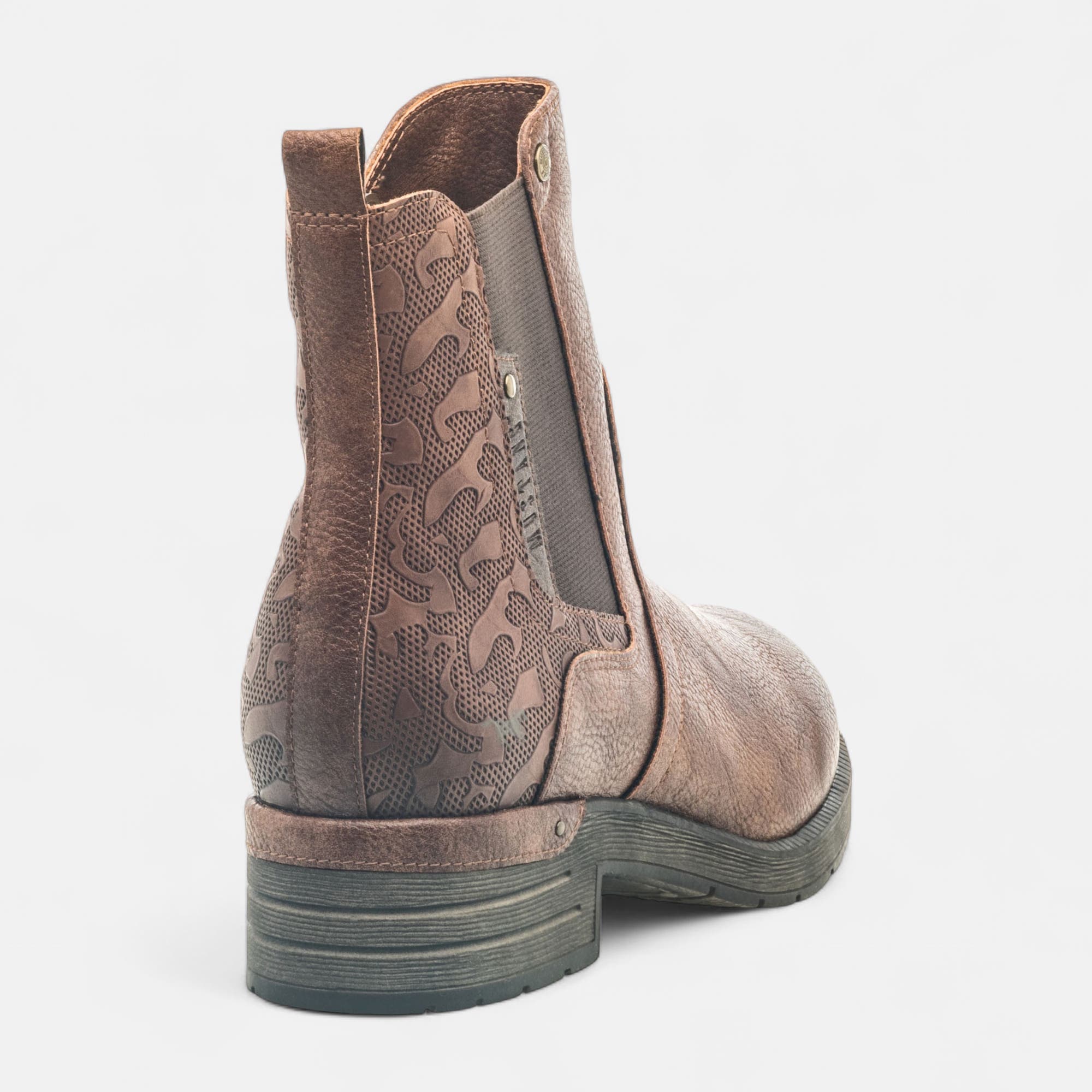 Boots chelsea Femme cognac