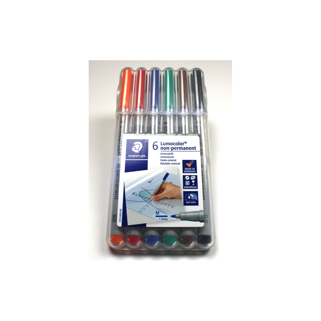 Pack de 6 Marqueurs Effaçables à Pointe Fine