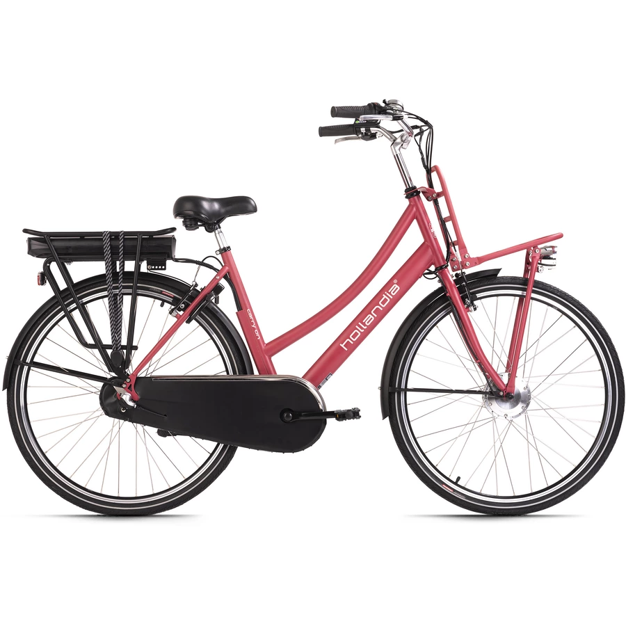 Adore E-Citybike Damen Hollandia Carry on 28'' E-Bike 3 Gänge rot
