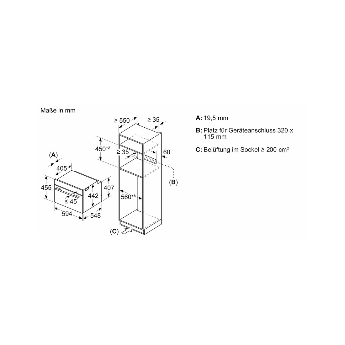 Siemens CM724G1B1 Kompaktbackofen mit Mikrowelle