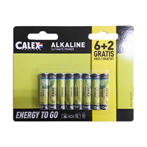 8-pack AAA Batterijen - Penlite Alkaline