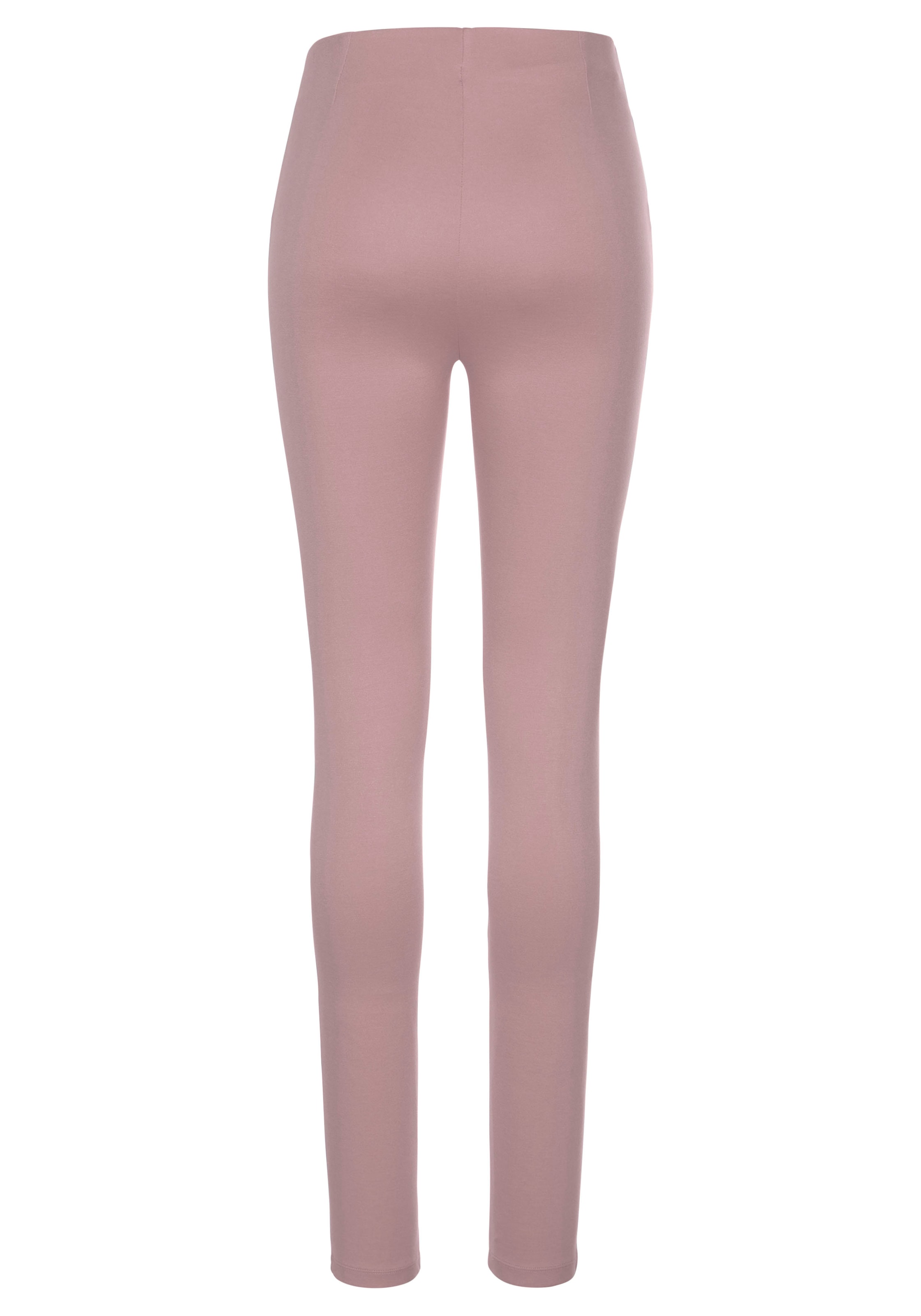 LASCANA Highwaist Leggings  mit Zierknöpfen