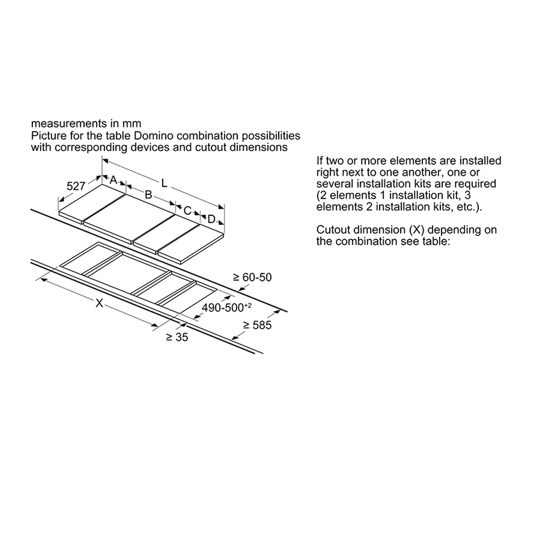 Bosch PKF375FP2E Domino-Elektrokochfeld mit Designrahmen 30 cm
