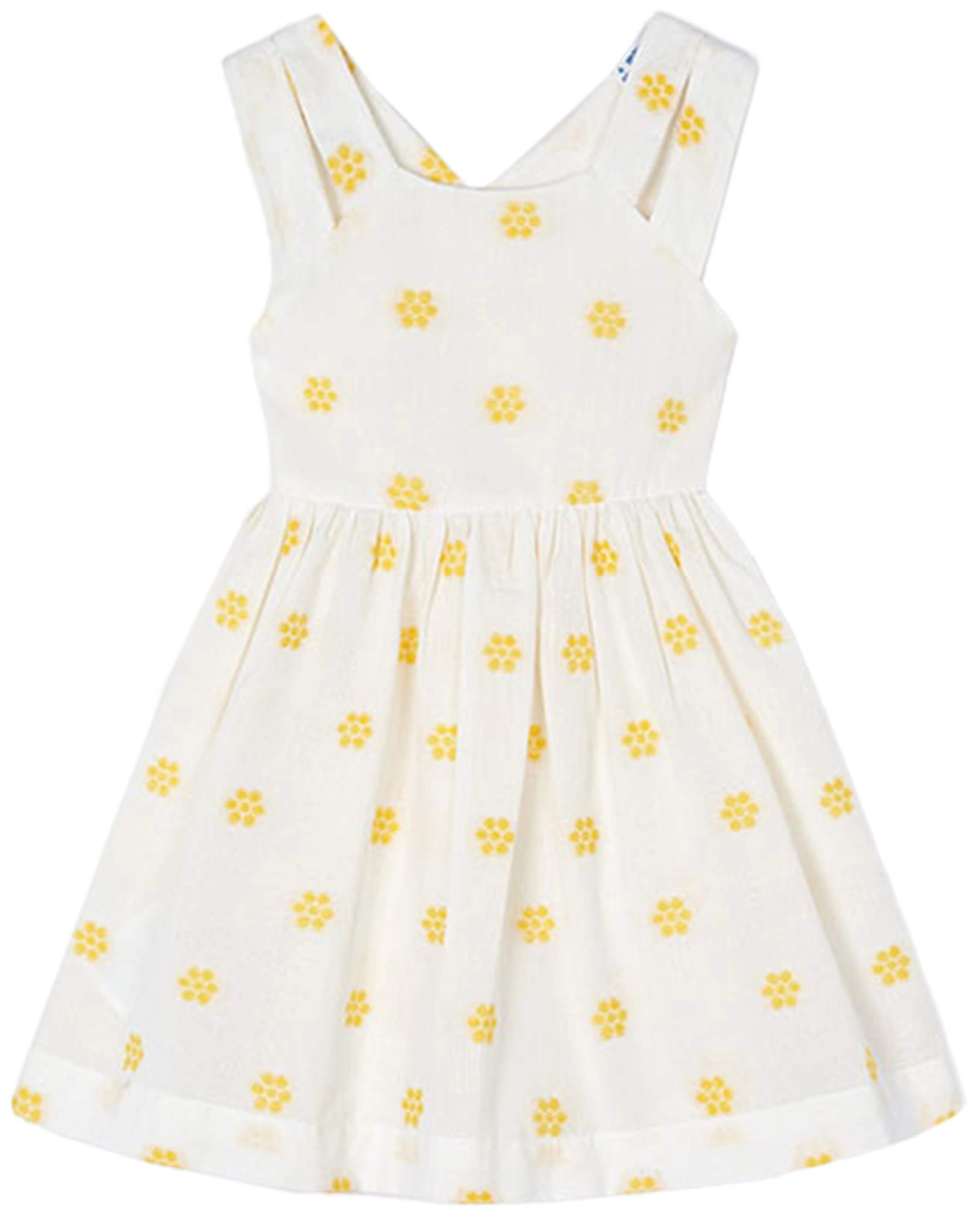 Kleid JAQUARD FLOWERS in creme