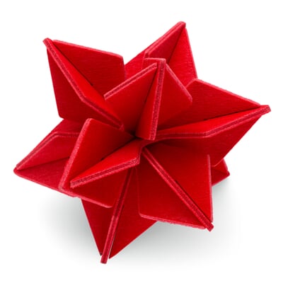 Sterne Holz klein, Rot