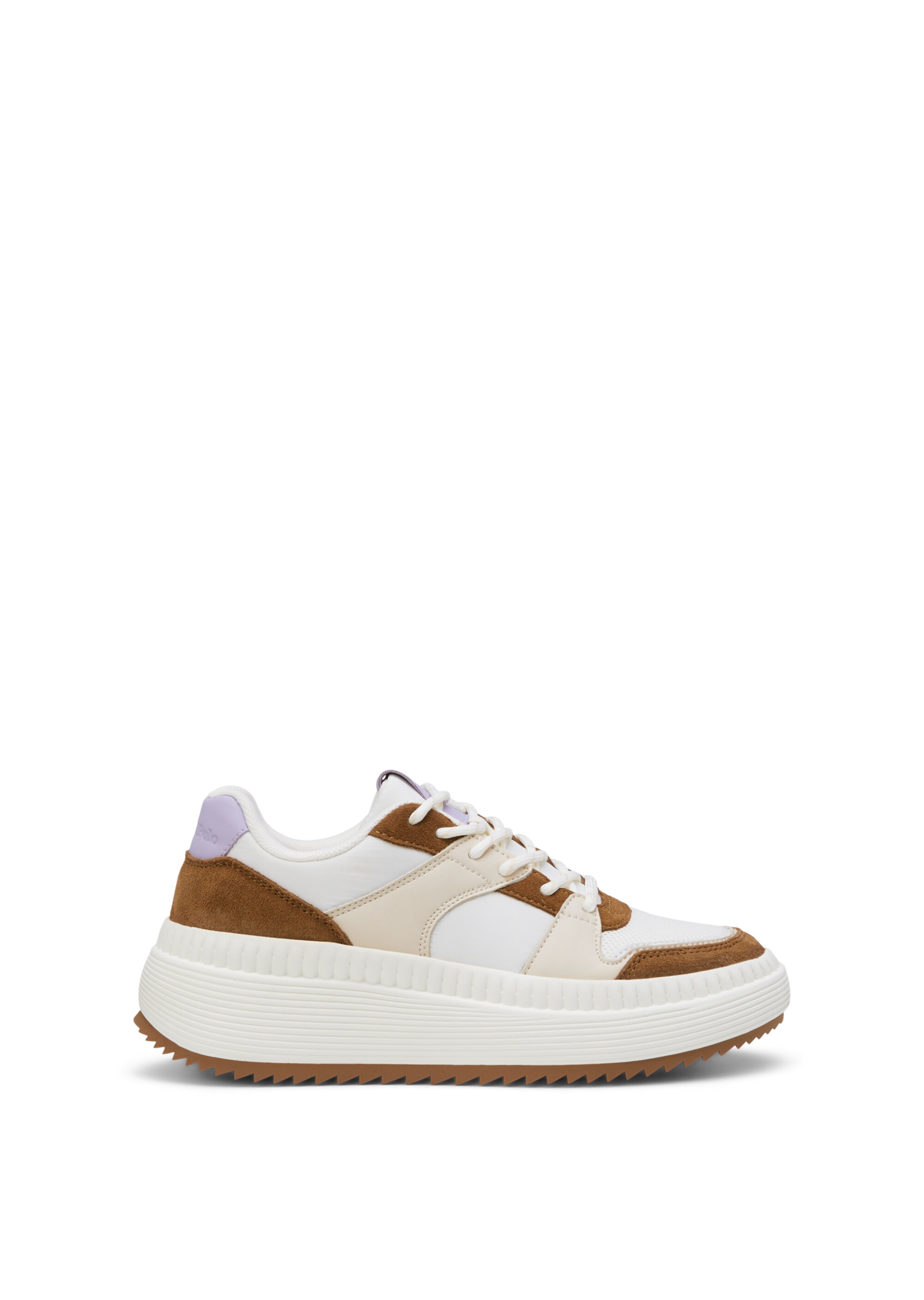 Sneaker mit Farb- und Material-Mix