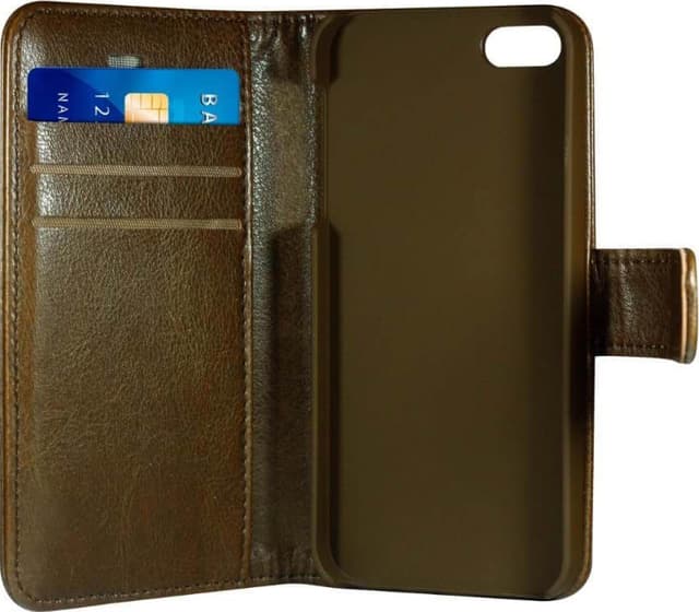 RadiCover iPhone 6/7/8/SE Gen. 2/3 2i1 flipcover etui med pung (brun)
