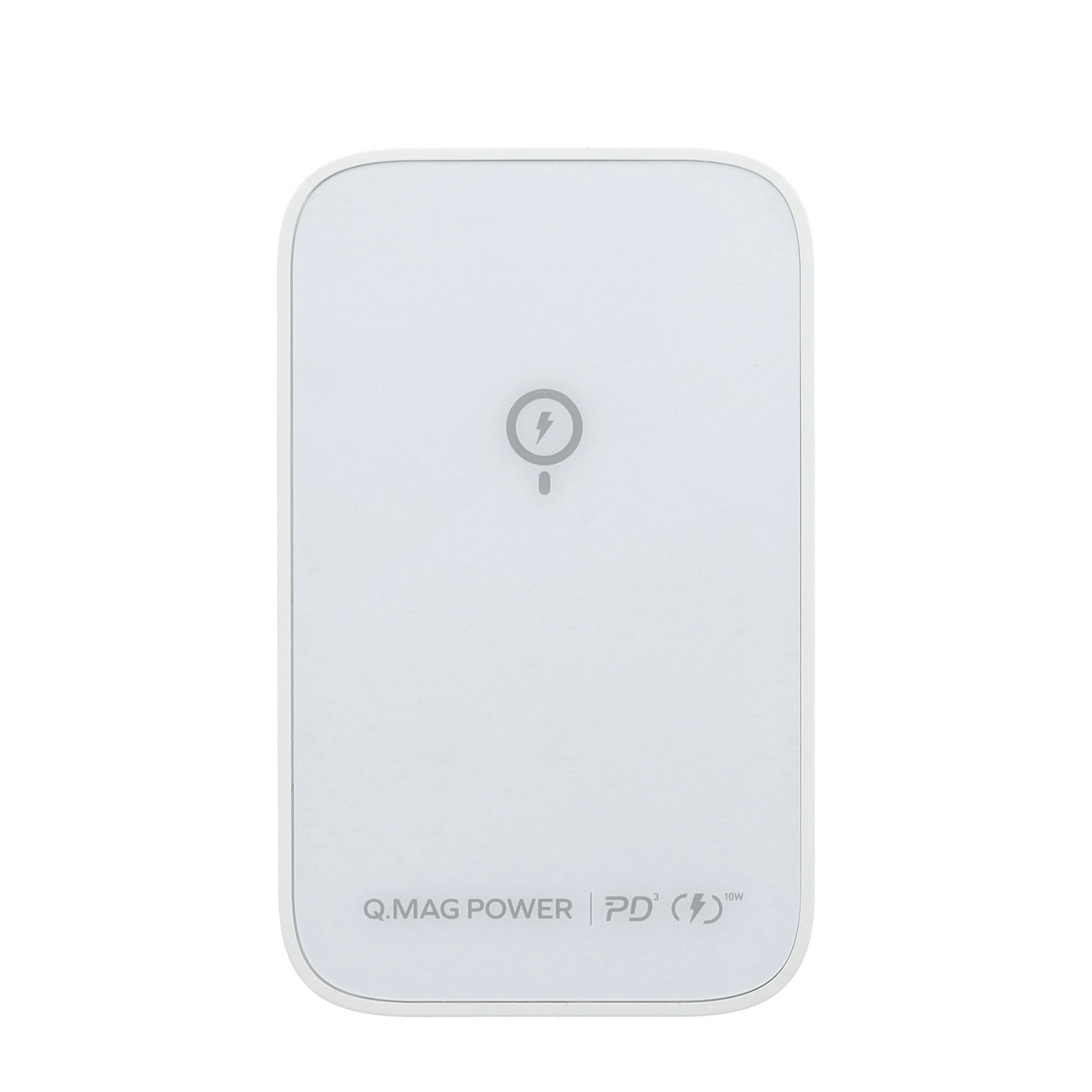 (18W) 5000mAh Qi Wireless MagSafe Ladegerät PD Fast Charge USB C Powerbank mit Power Delivery - Weiss
