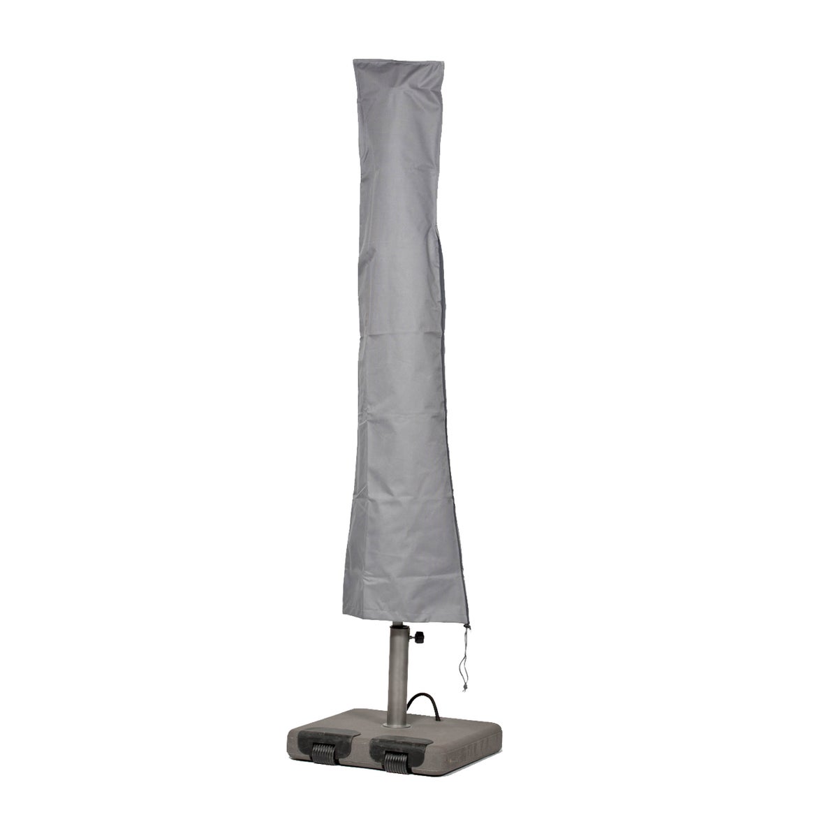 More Garden - Premium Parasolhoes: 240 (H) x 35/60 (B) cm | Geschikt voor ronde parasols tot Ø450 cm | Beschermhoes voor parasols, waterdicht en weerbestendig (Oxford 600D stof), lichtgrijs
