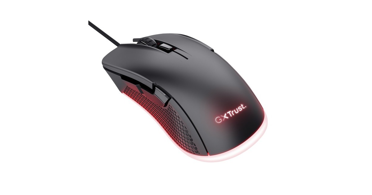 TrustGXT 922 Ybar ECO gaming muis  (Zwart, RGB | 200 - 7200 dpi)
