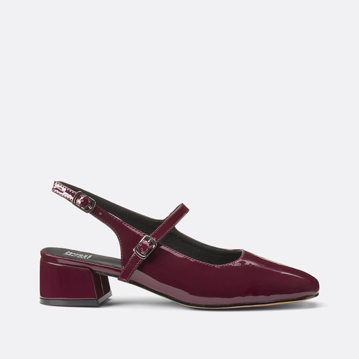 COLEÇÕES LA REDOUTE<br>Sapatilhas de ballet laqueadas com um pequeno salto