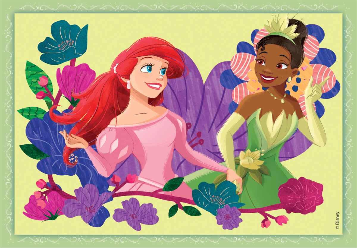 Disney Princess Puslespil - Super Color - Clementoni - 4 Stk