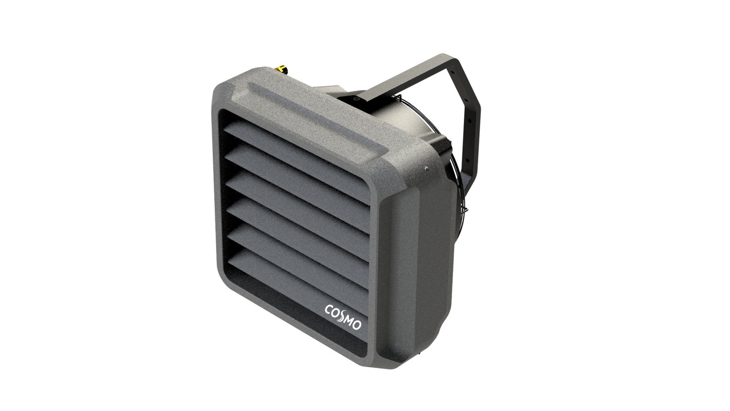 COSMO luchtverwarmer Lhclassic Style 1 m. EC-motor, EPP-behuizing en 3D-montagebeugel voor hallen, werkplaatsen, enz.