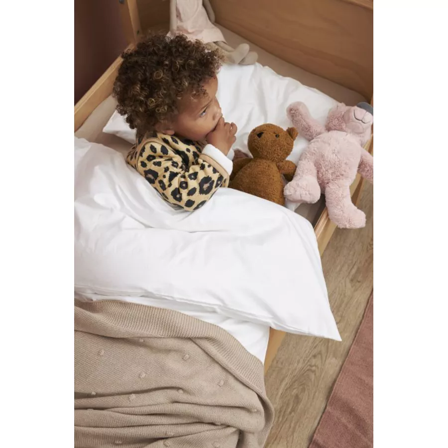Meyco Bettwäsche Kinderbett 120 x 150 cm Uni Offwhite